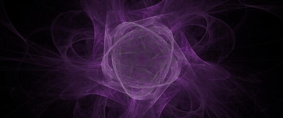 Digital render fractal pattern exquisite widescreen flowing energetic lines in radial symmetry