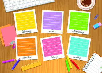 School timetable. great for printing or desktop backgrounds. your schedule for school or recording important assignments. memory sticks.