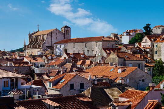  Rooftop view of St. ignatius in Old Town Dubrovnik