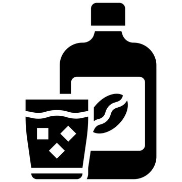 cold brew glyph icon