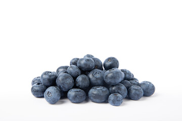 Blueberry isolated on white background. Ripe and fresh blueberries. Vitamins. Healthy food. Juicy berry.