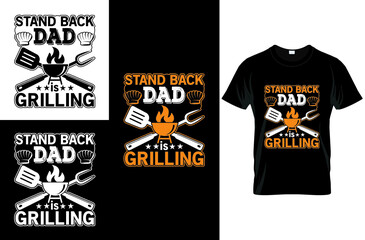 father's day typography and vector graphic t-shirt design template