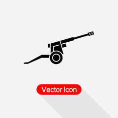 Artillery line Icon Vector Illustation Eps10