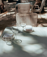 table setting in restaurant dinner miami 