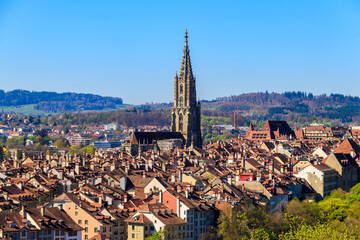 View of the old town of Bern in Switzerland - obrazy, fototapety, plakaty