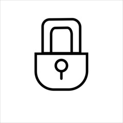 padlock design template illustration