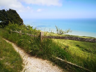 path to the sea Eastbourne England summer UK 