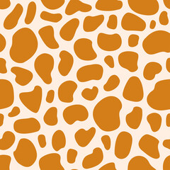 Seamless spotted pattern giraffe skin coloring