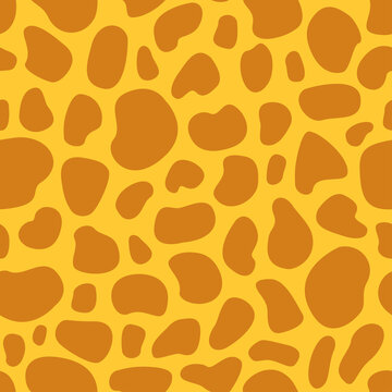 Seamless pattern of spots on the skin of a giraffe. Spotted giraffe pattern.