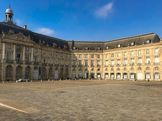 Fototapeta na wymiar The famous La Birs square in the city of Bordeaux, Gironde, France