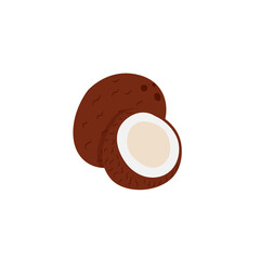 Coconut. Simple vector illustration, design element