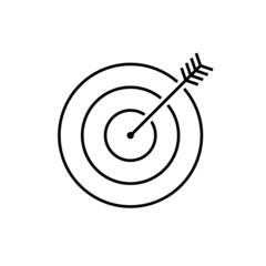 Target with arrow icon