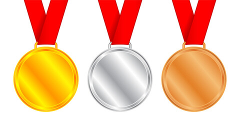 Medal icon set