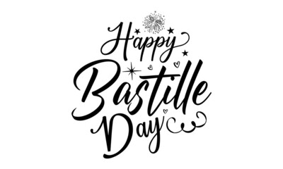 Fototapeta premium Happy Bastille Day, Banner or poster for the French National Day, 14th July concept for greeting card, festive poster etc