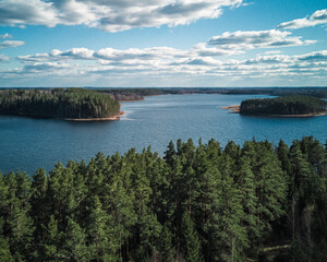 lake and clouds