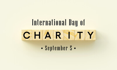 International day of Charity is observed every year on September 5, The prime purpose of this day is to raise awareness and provide a common platform for charity related activities. 3D Rendering