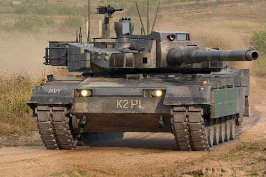 Foto de K2 Black Panther - South Korean basic tank.Hyundai Rotem concern  has offered the Polish army a K2 model adapted to its needs along with full  technology transfer. do Stock