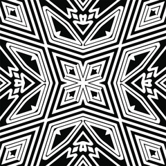 Abstract background with black and white pattern. Unique geometric vector swatch. Perfect for site backdrop, wrapping paper, wallpaper, textile and surface design. 