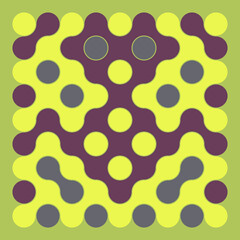 Multicolor truchet tiling connections illustration