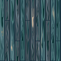 Pattern with green wooden boards. Decorative planks for floor or wall. Vector illustration.