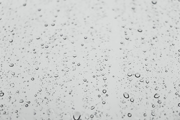 Water droplets on the window