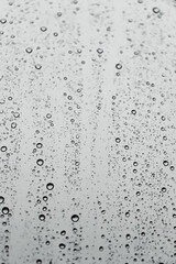 Water droplets on the window
