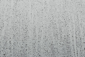 Water droplets on the window