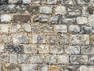 Old stone wall texture in United Kingdom