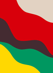 Vector illustration Modern abstract background in rasta style 