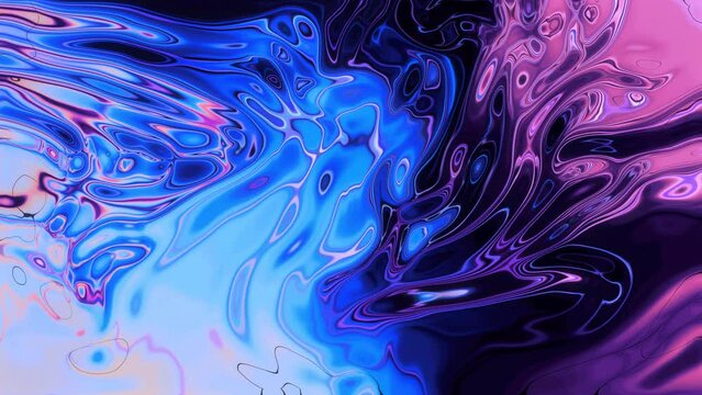 4K &ndash; Psychedelic Liquid Backround, Animation.3840&times;2160.18 Second Long.LOOP.