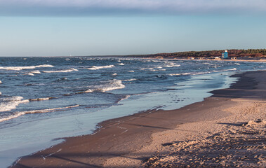 waves on the beach