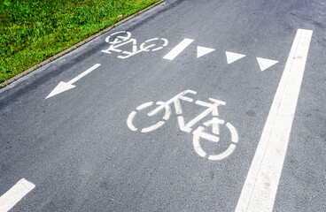 Dedicated bicycle lane