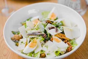 Caesar salad with chicken