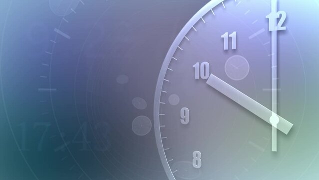Time flow images with analog clock CG illustration.