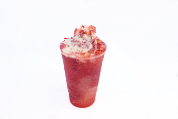 Raspado de fresa 