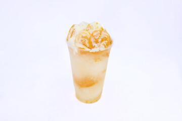 Raspado de  guayaba con lechera 