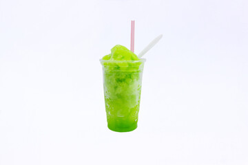 raspado de limón en vaso grande 