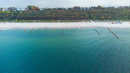 Beautiful seashore seen from the sky © wysoko