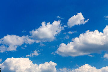 Summer blue Sky with Clouds