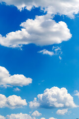 Summer blue Sky with Clouds