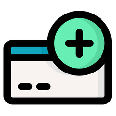 Obraz premium Add Card Icon