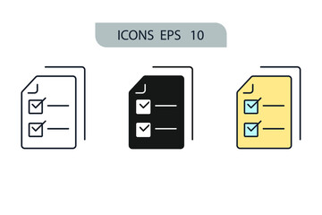 plan health schedule icons  symbol vector elements for infographic web