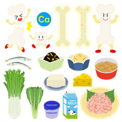 カルシウムのイラスト