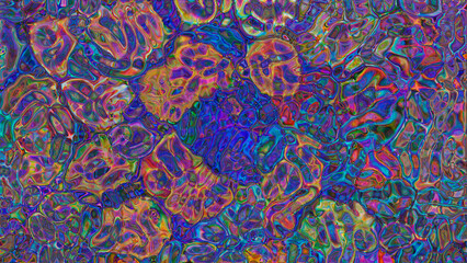 Abstract multicolored textured liquid background