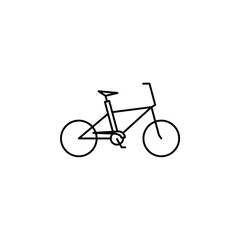 Fototapeta premium Bike, Bicycle Thin Line Icon Vector Illustration Logo Template. Suitable For Many Purposes.