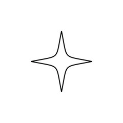 Obraz premium Stars, Night Thin Line Icon Vector Illustration Logo Template. Suitable For Many Purposes.