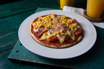Pizza gourmet y snacks
