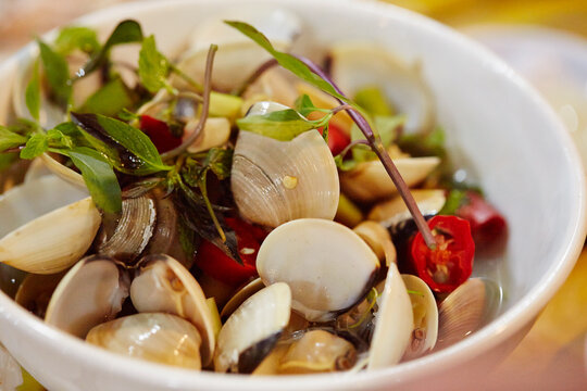 Clam Soup With Vegetables, Southeast Asian Food