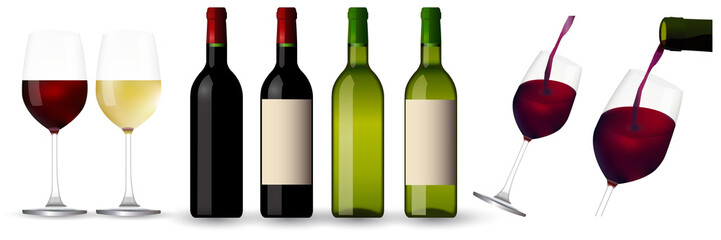 ワイン　グラス　瓶　アイコン