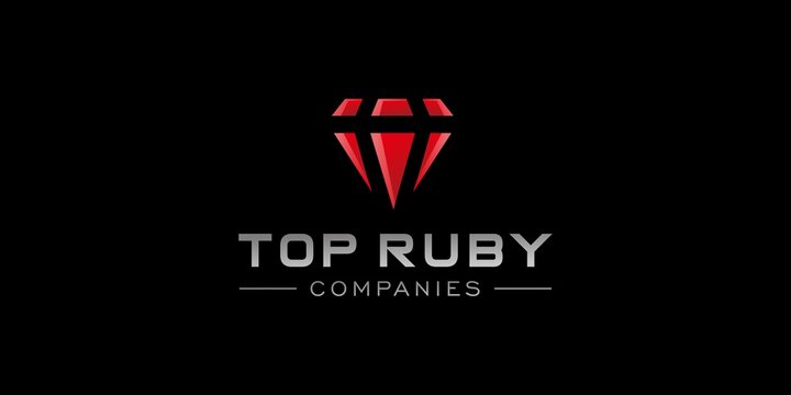 Modern and luxury Ruby logo design 2